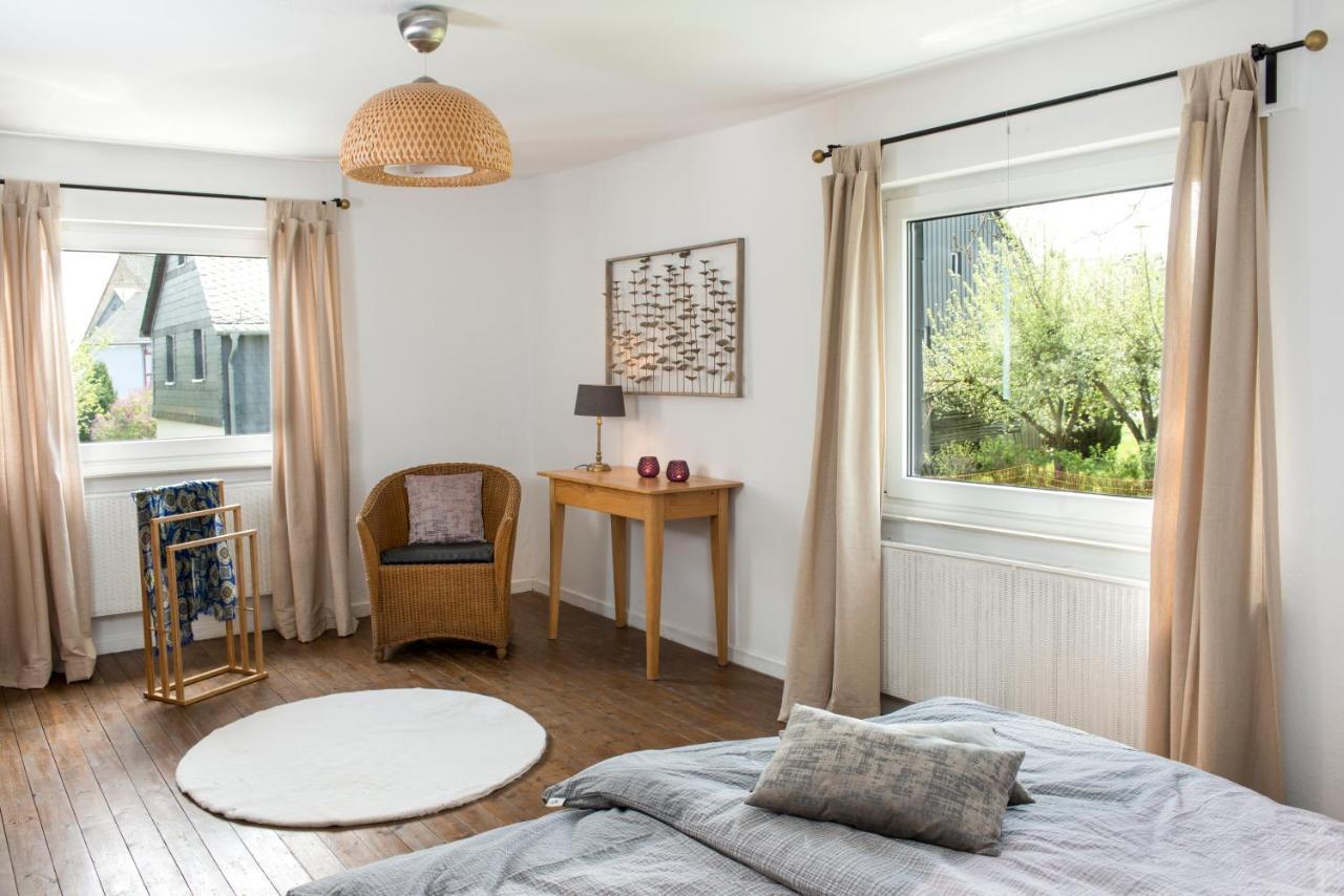 Ferienwohnung Stein Mit Sauna Hasselbach エクステリア 写真